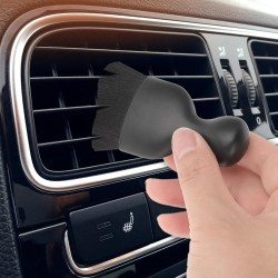 Brush for cleaning car interiors and air conditioning vents