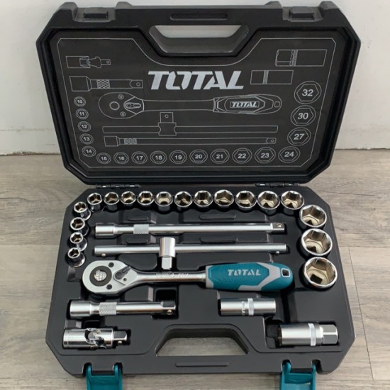 Total Tools Socket Set 25 Pcs 1/2inch