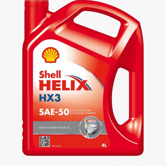 Shell Helix Engine Oil 4 Liters HX3 SAE 50
