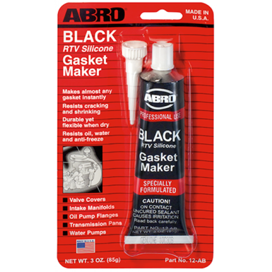 Abro RTV Silicone Gasket Maker Black Abro RTV Silicone Gasket Maker Black