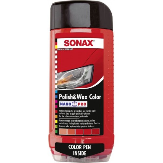 Sonax Polish & Wax Color Red Sonax Polish & Wax Color Red