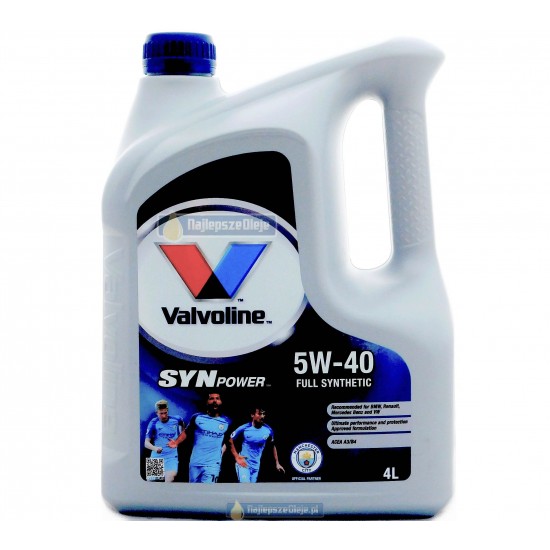 VALVOLINE SynPower 5W40 4L VALVOLINE SynPower 5W40 4L